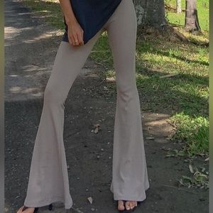 Princess Polly Flare beige pants, 4